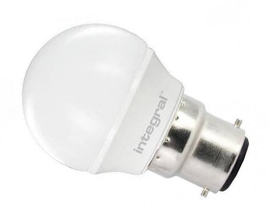 Integral 7.5w B22 LED Golfball Lamp (60w Alternative)