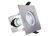 Integral Satin Nickel Evofire Fire Rated Square LED Downlight IP65 With GU10 Lampholder & Insulation