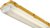 Knightsbridge 110V 1x58W IP65 5Ft Single HF Non-Corrosive Fluorescent Fitting with Emergency