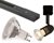 Knightsbridge 1m Track Lighting Kit Black (3 Spotlights)