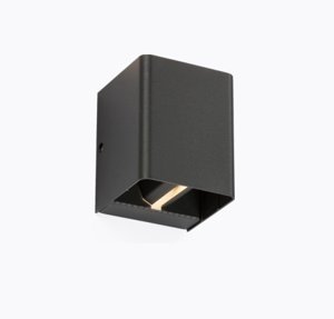 Knightsbridge Up/Down Twin 6W LED 230V Anthracite wall light