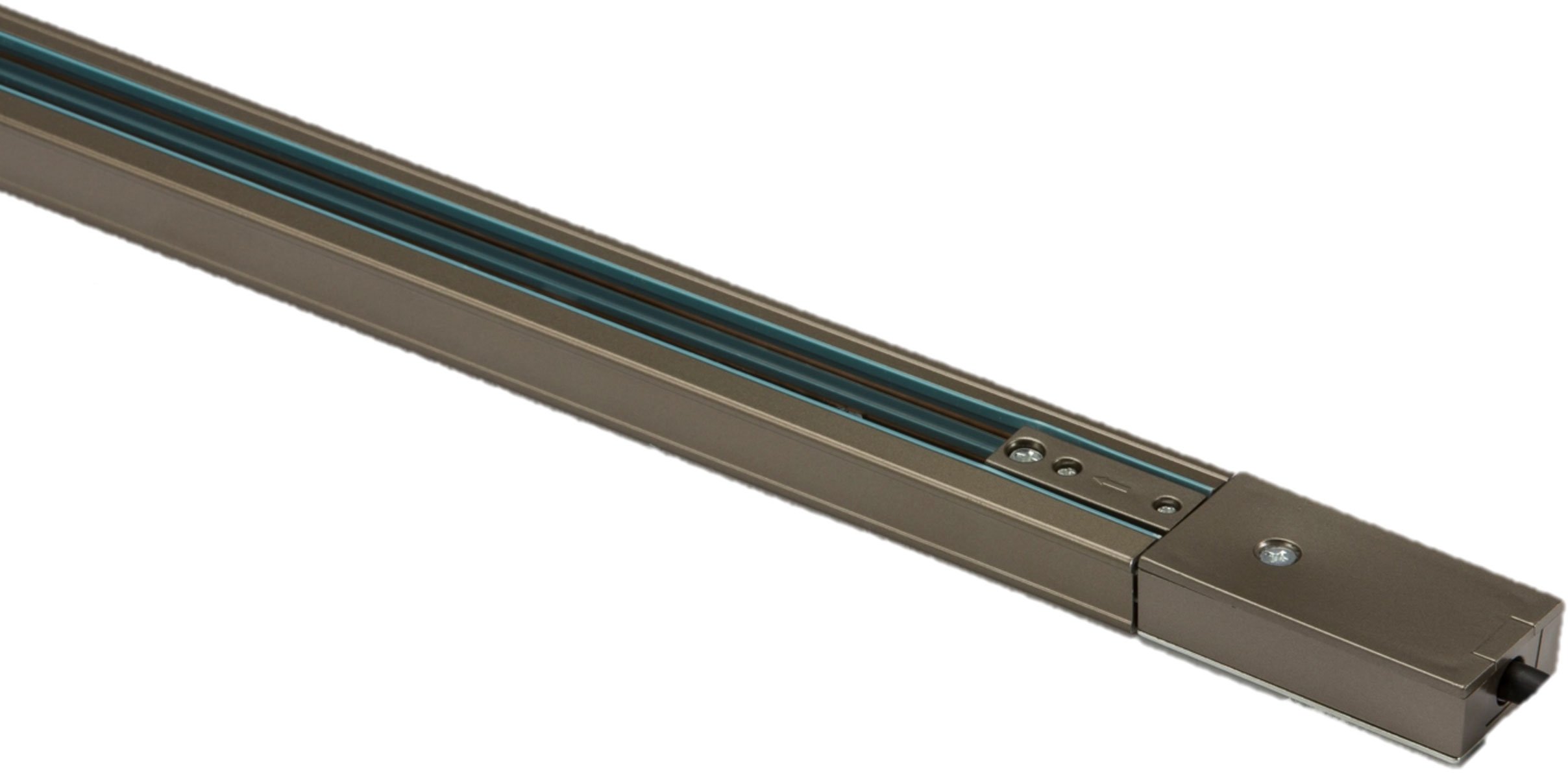Knightsbridge 2 Metre Single Circuit Track Satin Nickel