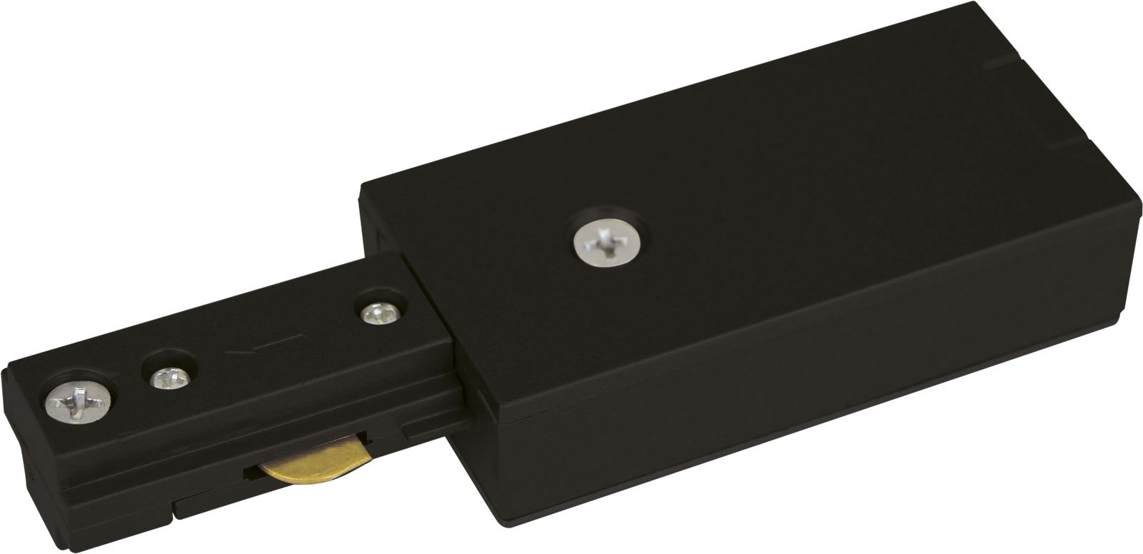 KnightsBridge 230V Single Circuit Track Power Feed - Black