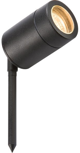Knightsbridge 230V LED GU10 IP65 35W Black Aluminium Spike Light with 3m Cable