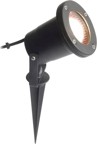 Robus LEE 50W Black Mains Voltage Garden Spike IP65 This is a Product image