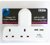 Lyvia T Shaped 2 Way 13A Socket Adaptor with 2 x USB Charging Ports