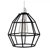 MiniSun Angus Non Electric Satin Black Basket Pendant Shade