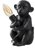 MiniSun Baby Monkey Matte Black Table Lamp