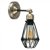 MiniSun Canterbury Steampunk Antique Brass Angus Shade Wall Light