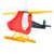 MiniSun Childrens Helicopter 3D Pendant Shade Multi Coloured