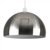 MiniSun Curva NE Satin Nickel Pendant (Painted Gloss White Inner)