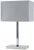 MiniSun Dewy Chrome Table Lamp with Grey Shade