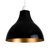 MiniSun Dexter Sculptured NE Pendant Shade Black with Gold Inner