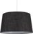 MiniSun Doretta Reversible Tapered Faux Linen Shade 300 x 400 Black