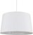 MiniSun Doretta Reversible Tapered Faux Linen Shade 300 x 400 White