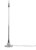 MiniSun Faulkner Chrome Spindle Floor Lamp (NO SHADE)