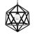 MiniSun Iconic Matt Black Cubik Cubism Electric Pendant