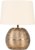 MiniSun Krista Gold Combed Base Table Lamp with Shade