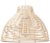 MiniSun Lobster Pot Basket Weave NE Pendant Shade (Cream)