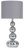 MiniSun Marissa Chrome Touch Table Lamp with Grey Shade