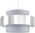 MiniSun Matildo Grey & Chrome Halo NE Pendant Shade