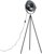 MiniSun Morpho Grey Tripod Floor Lamp with Silver Inner Shade