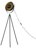 MiniSun Morpho Tripod Floor Lamp Black with Gold Inner Shade