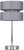 MiniSun Pinto Chrome Touch Table Lamp with Grey Shade