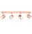 MiniSun Rosie 4 Way Straight Bar Spotlight Copper