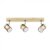 MiniSun Rosie Chrome & Gold 3-Way Straight Bar Spot Light