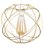 MiniSun Rutherford Atom NE Pendant Shade (Gold)