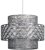 MiniSun Tiana Chrome & Clear 3 Tier NE Easy Fit Pendant Shade