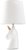 MiniSun Unicorn Ceramic Table Lamp with White Tapered Shade