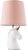 MiniSun Unicorn Cermaic Table Lamp with Dusky Pink Shade