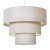 MiniSun Vermont 3 Tiered Non Electric Pendant Cream