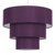 MiniSun Vermont 3 Tiered Non Electric Pendant Purple