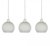 Minisun Set of 3 Daelim Opal Dome Glass Shades