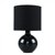 Minisun Small Ceramic Table Lamp in Black