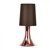 Minisun Trumpet Touch Table Lamp Copper with Brown shade