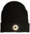 NightSearcher Black Beanie Head Torch with USB Rechargeable LED Light