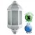 Outdoor IP44 Kayleigh Wall PIR Lantern White/Frosted