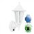 Outdoor IP44 Wall Lantern with PIR Sensor White/Clear