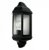 Outdoor IP44 Wiltshire Wall Dusk Till Dawn Lantern Black/Frosted