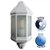 Outdoor IP44 Wiltshire Wall Dusk Till Dawn Lantern White/Frosted