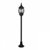 Outdoor IP44 Windsor 1.3m Bollard Light Black/Clear