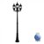 Outdoor IP44 Windsor 3 Way Post Lamp Black/Clear