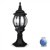 Outdoor IP44 Windsor Post Top Lantern Light Black/Clear