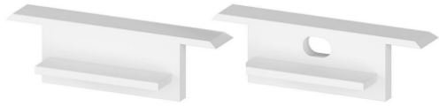 P11-2 Strip Waterproof White Profile End Cap Set (For C5 Diffusers) Flat-Top
