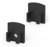 P5 Strip Recessed Black Profile End Cap Set