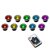 Pack of 10 40mm Remote Control RGB LED Decking Lights Multi